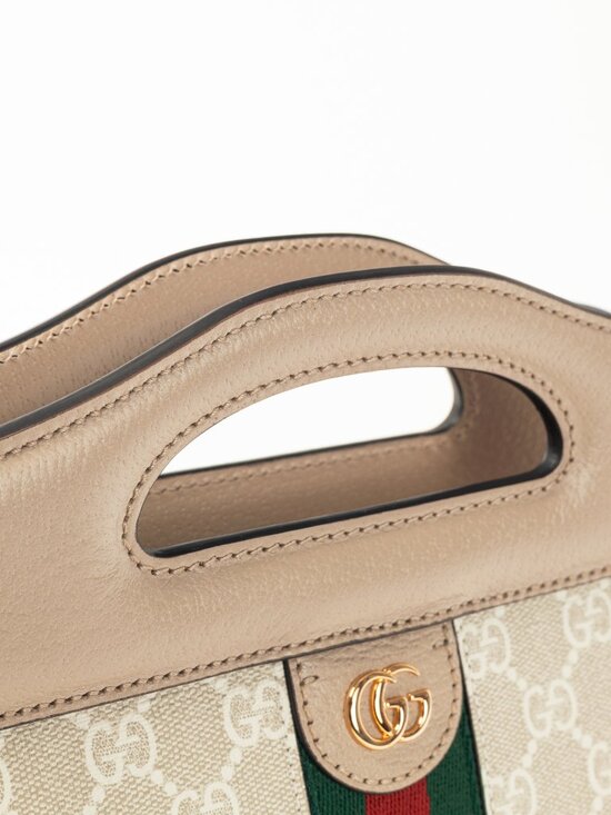 Gucci Small Ophidia Neutrals GG Supreme Canvas Tote Bag - Picture 11 of 15